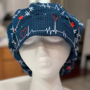 Surgical cap bouffant EKG